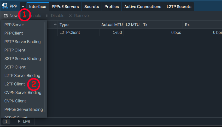Настройка PPP 2