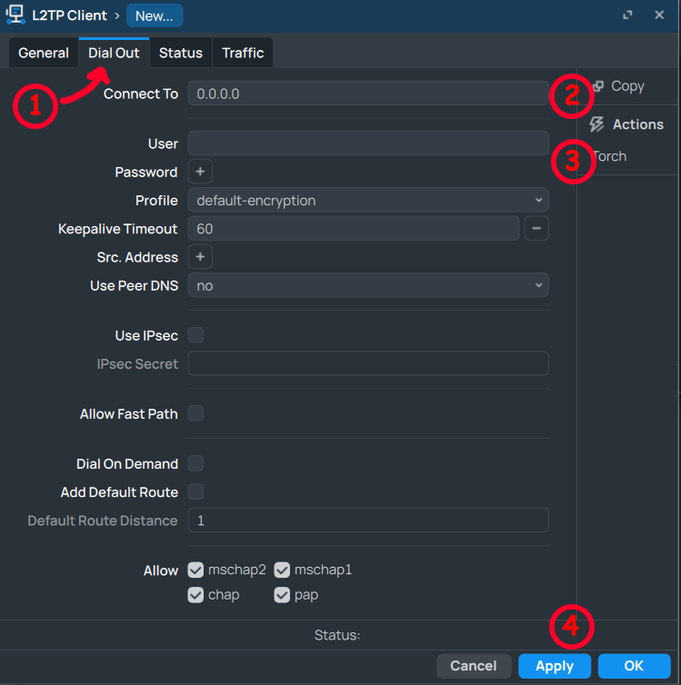 Настройка PPP 3